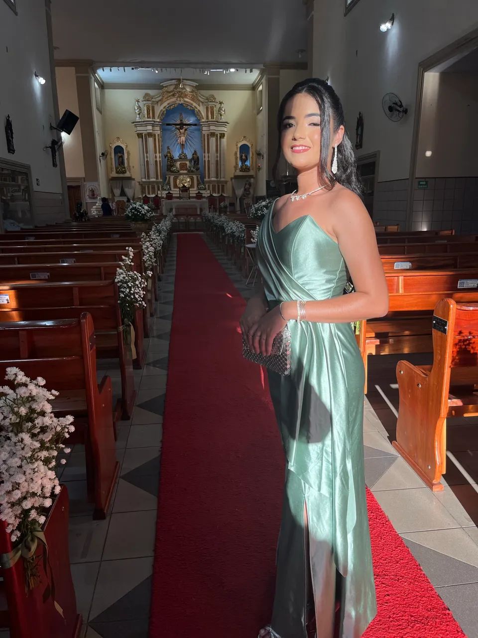 Vendo vestido verde oliva madrinha de casamento  - Foto 2