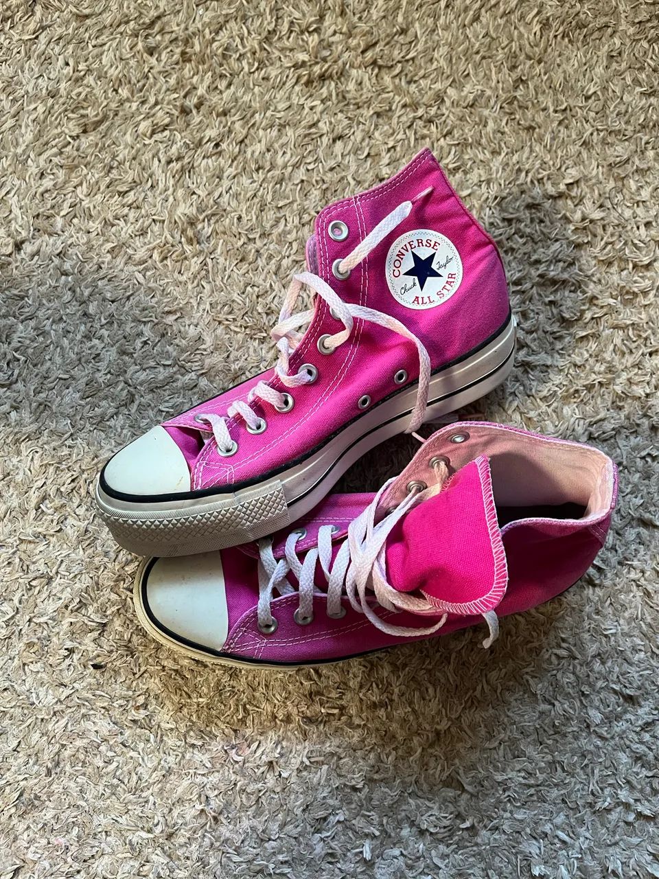 Converse allstar rosa plataforma - Foto 5
