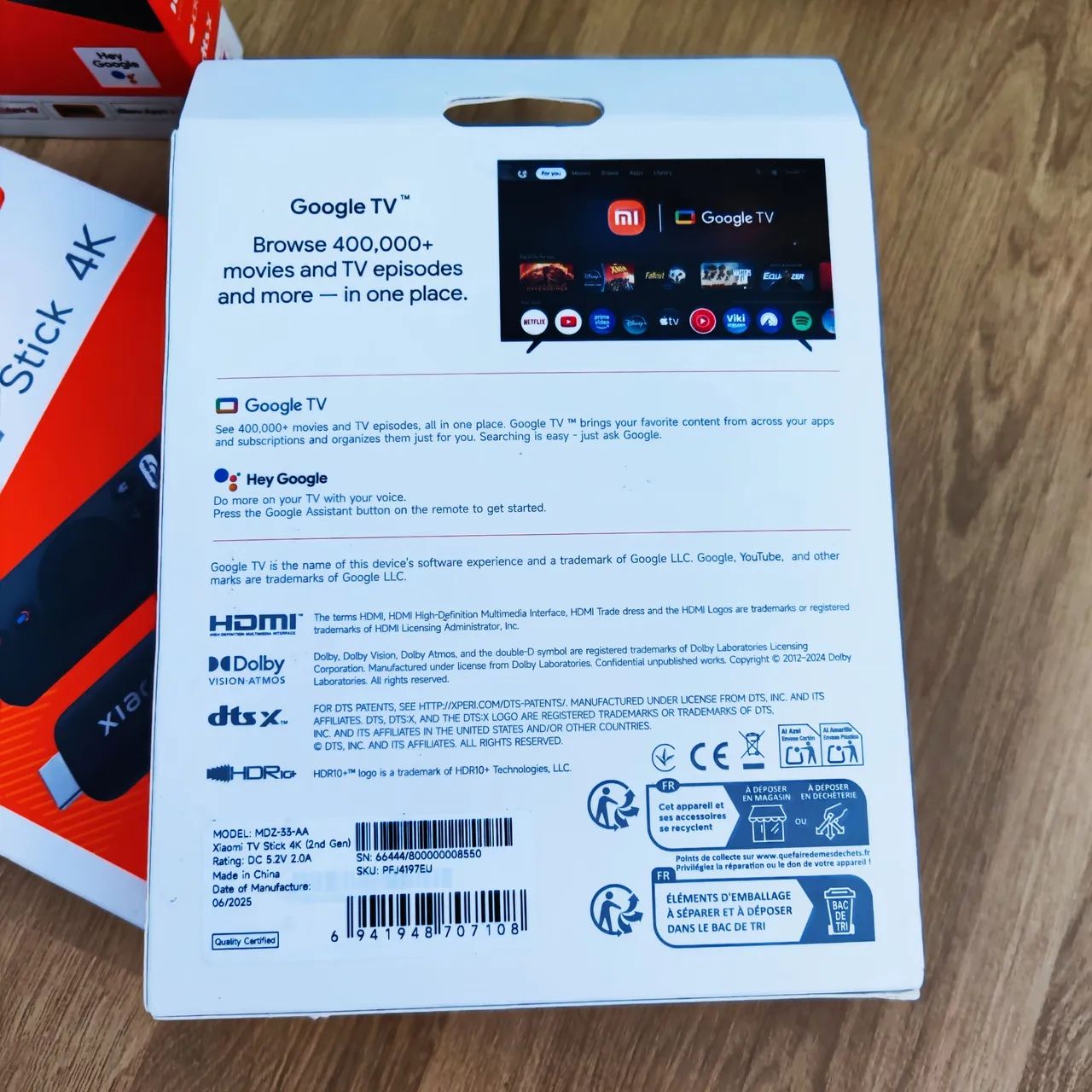 Xiaomi mi  Stick 4k  2a Geração  Google Tv novo na caixa - Foto 6