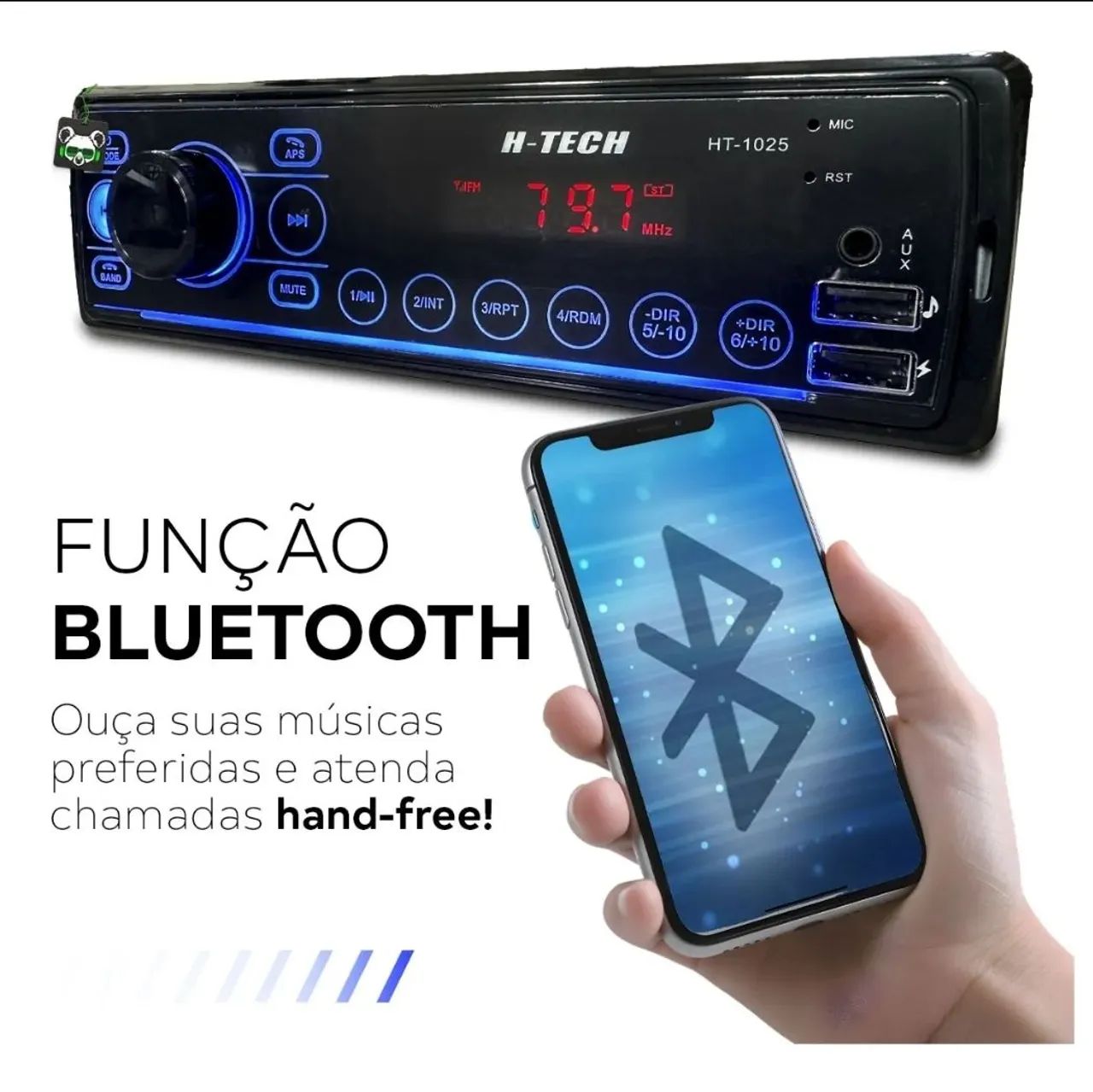 Som automotivo Bluetooth 