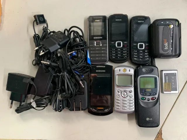 celulares antigos e pager