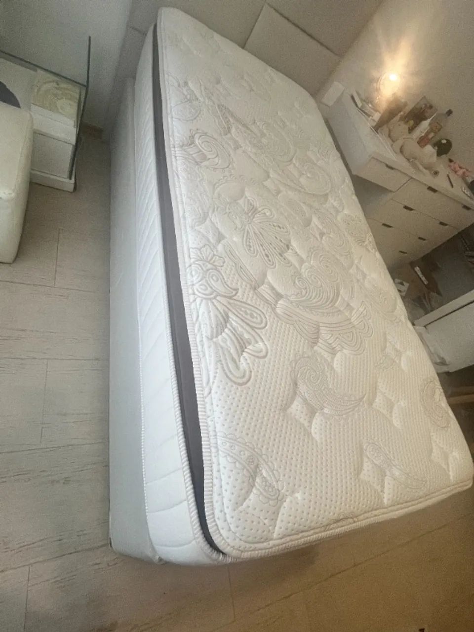 Cama Box Bau + Colchão (Solteiro)