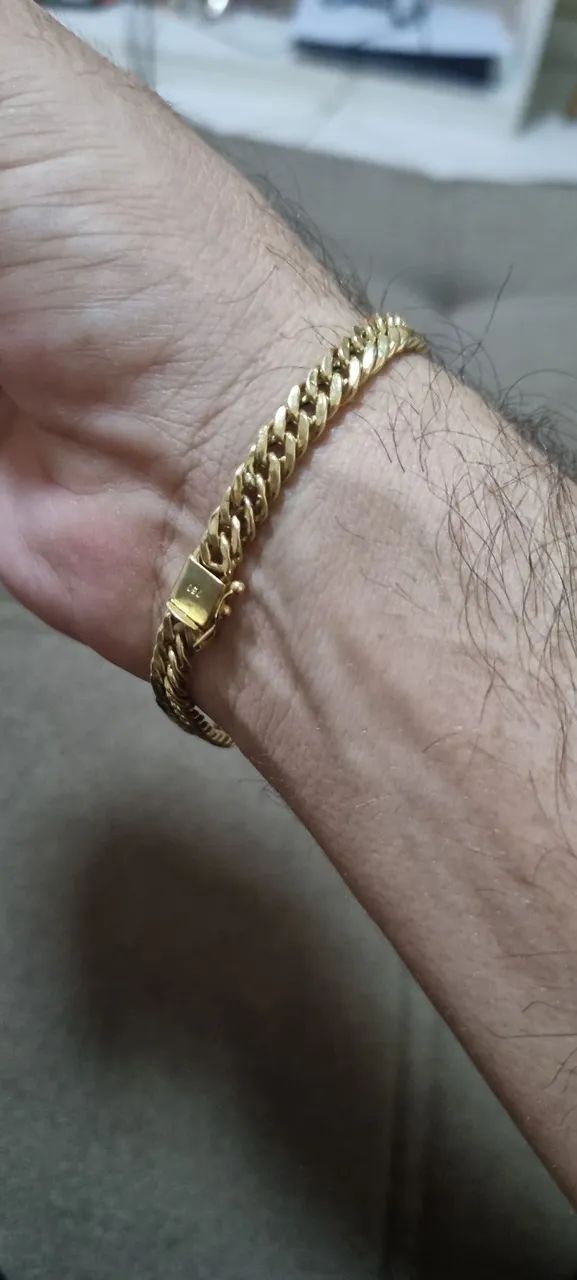 Pulseira de ouro 18k 750 - Foto 5