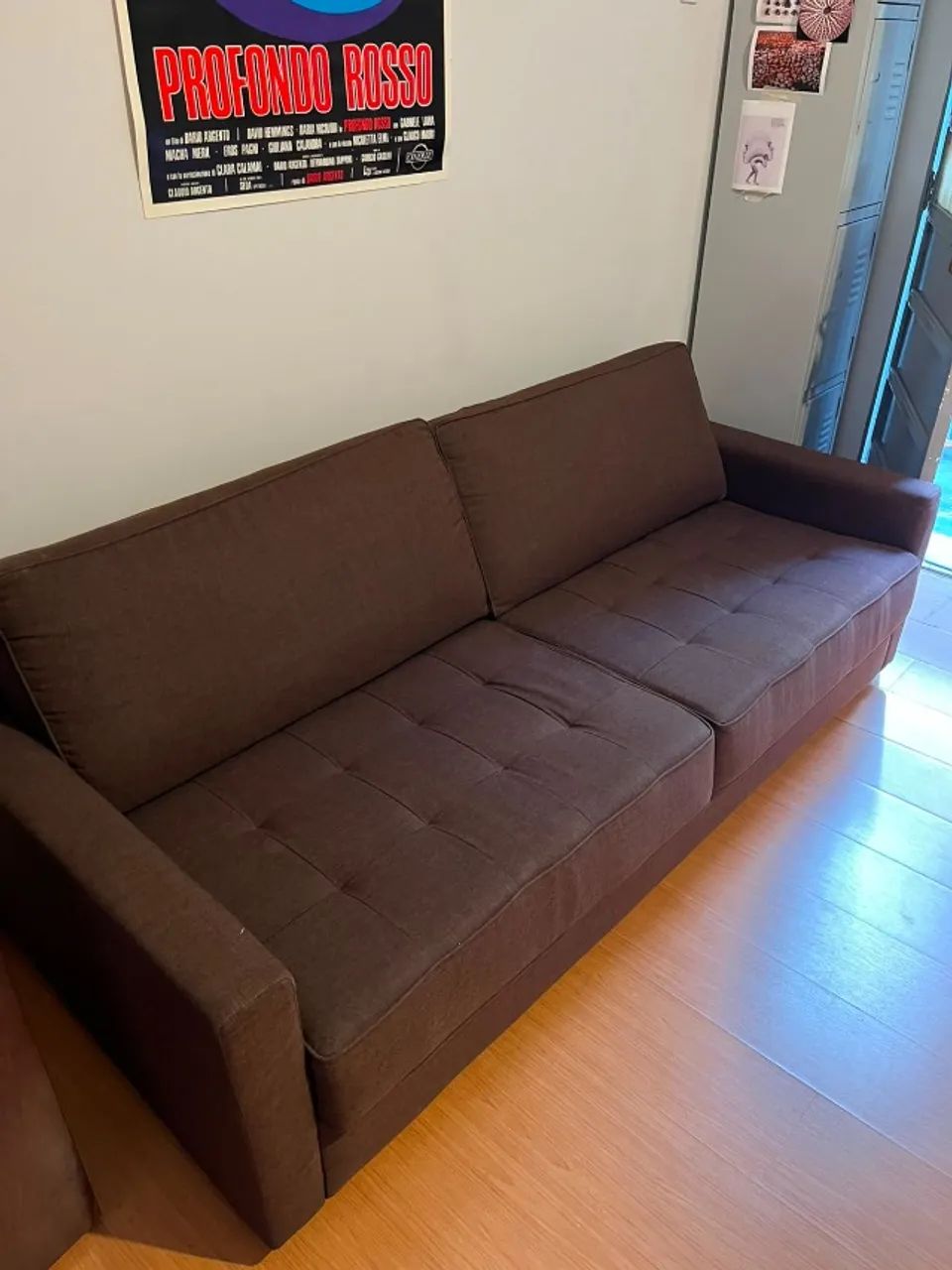 Sofá 3 lugares 2m | Seminovo | Marrom | Excelente estado - Foto 3
