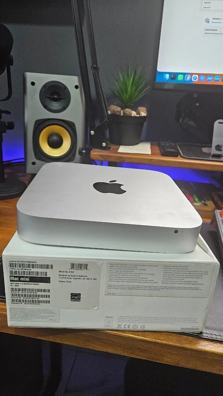 Apple MAC Mini Intel I7 ModA1347 16Gb 480Gb SSD 2012 Late  - Foto 3