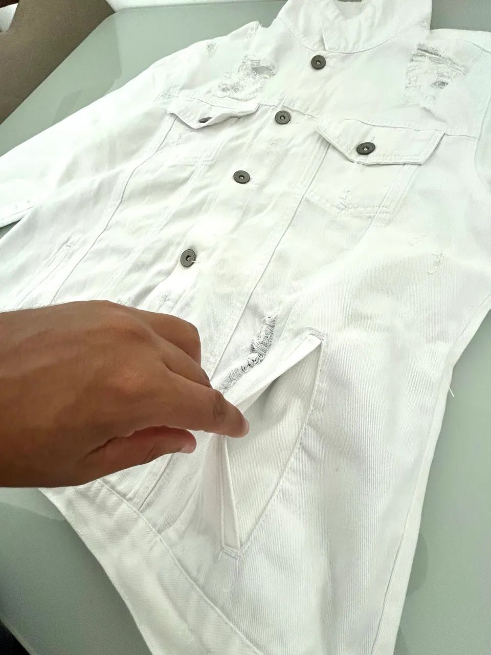 JAQUETA JEANS MASCULINA - Foto 4