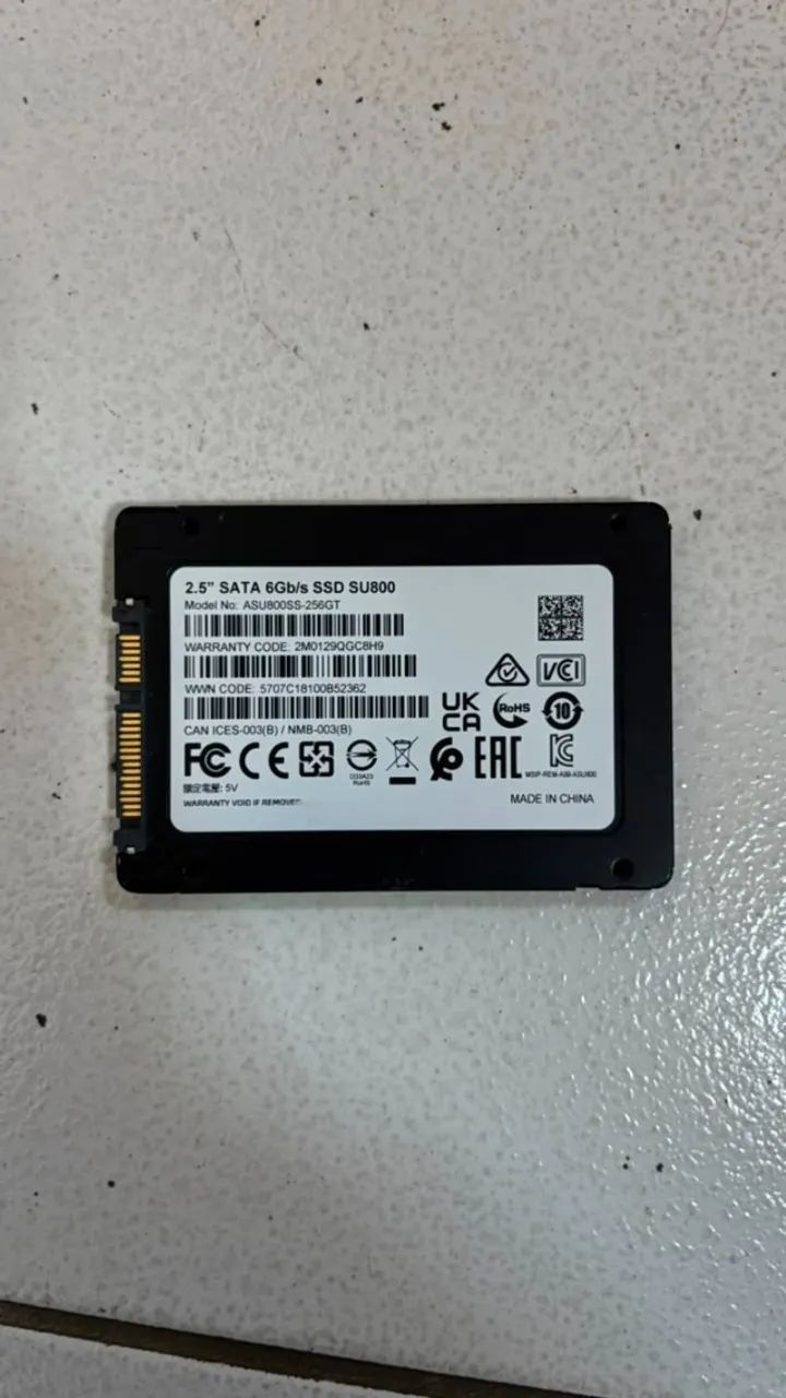  SSD Adata Ultimate SU800, 256GB - Funcionando 100% - Foto 2