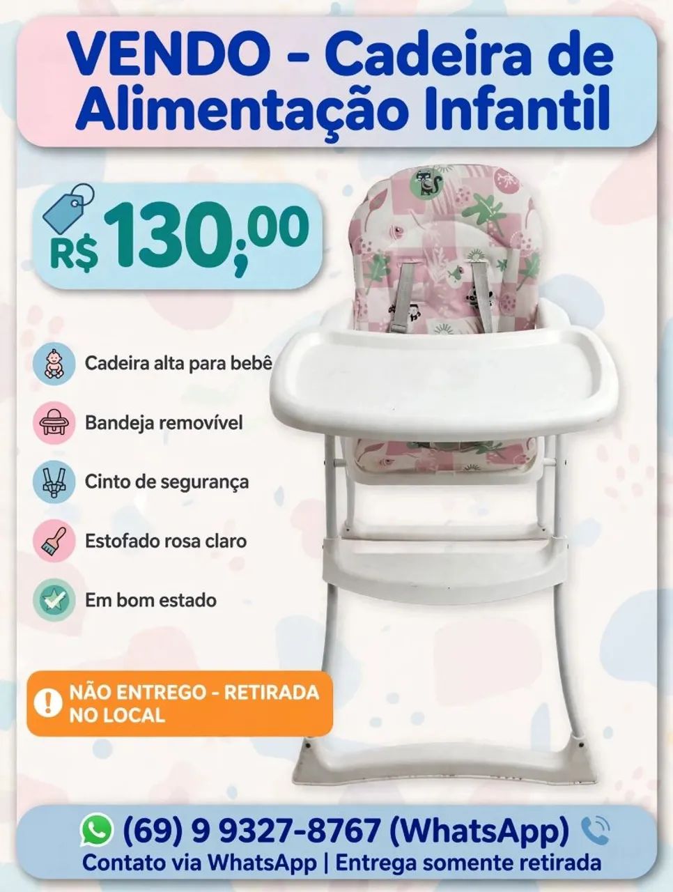 Cadeira de alimentação 