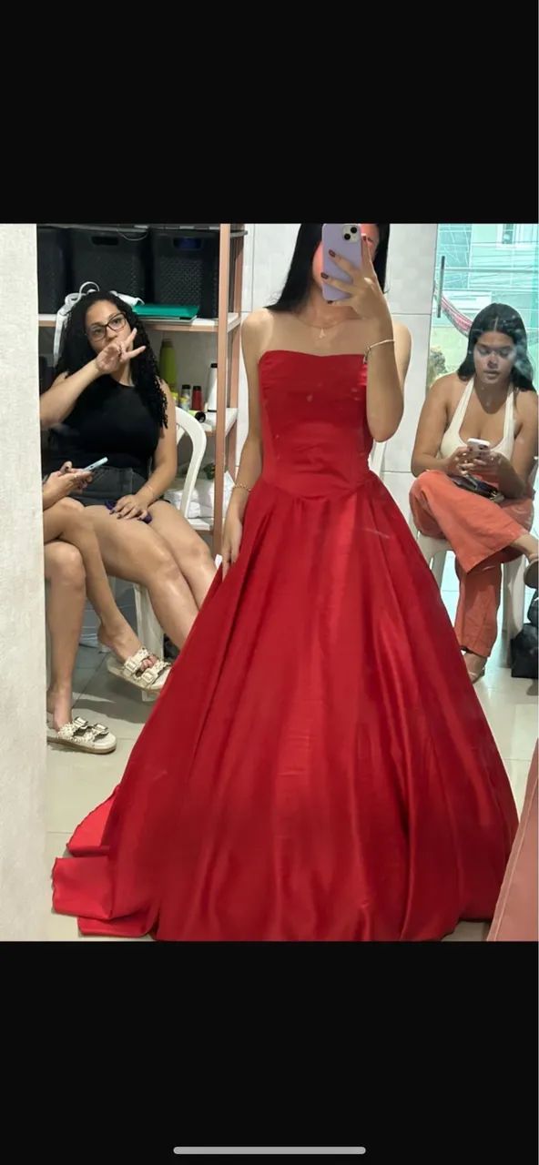 Vestido social vermelho - Foto 3
