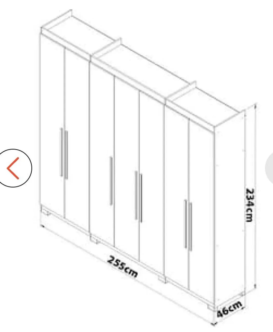 Guarda roupa 7 portas - Foto 4