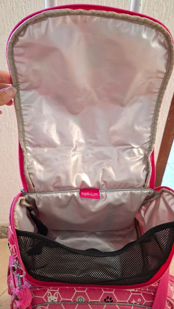 Mochila kipling de rodinha e merendeira original - Foto 5
