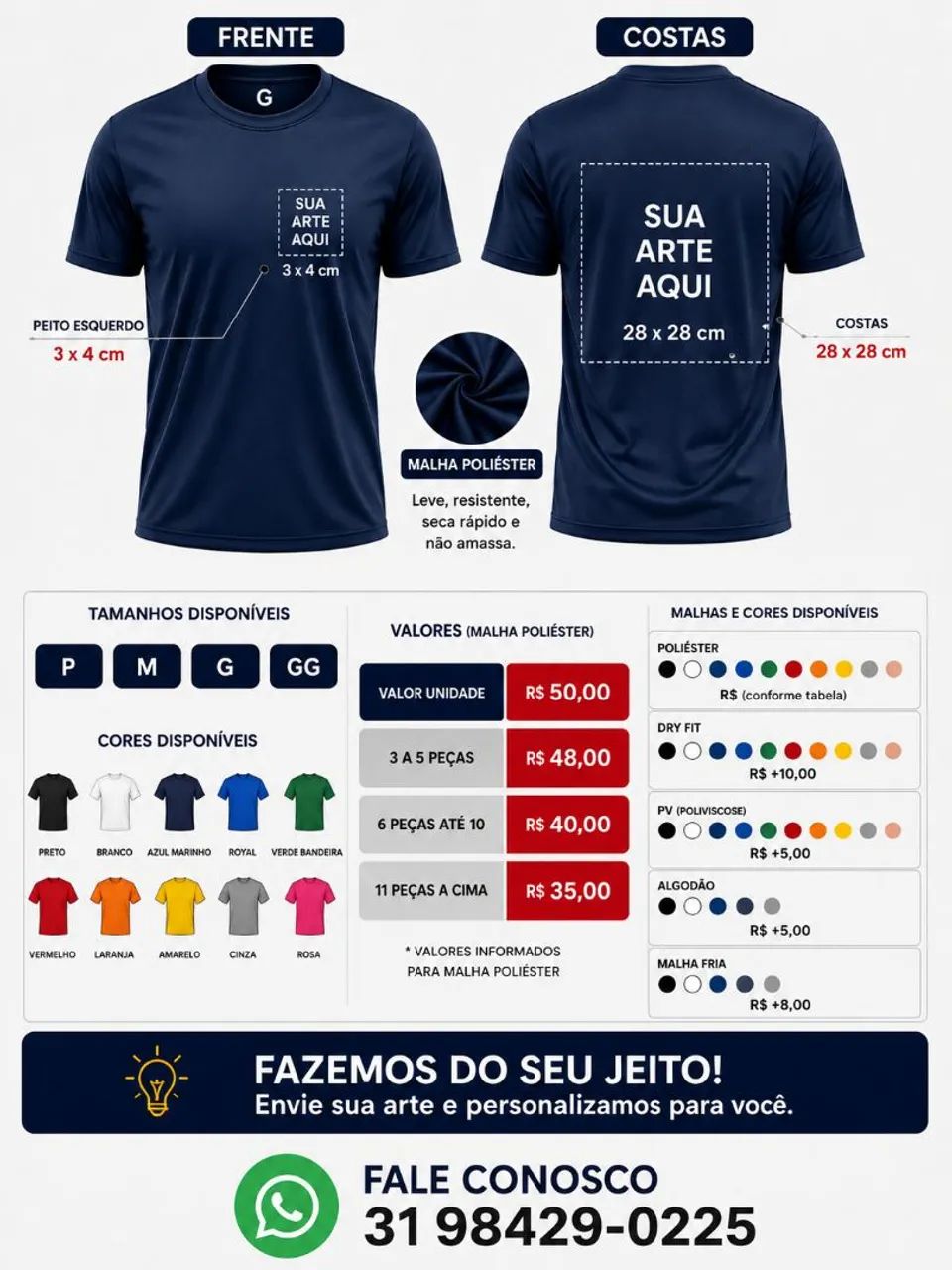Personalizado a sua escolha 