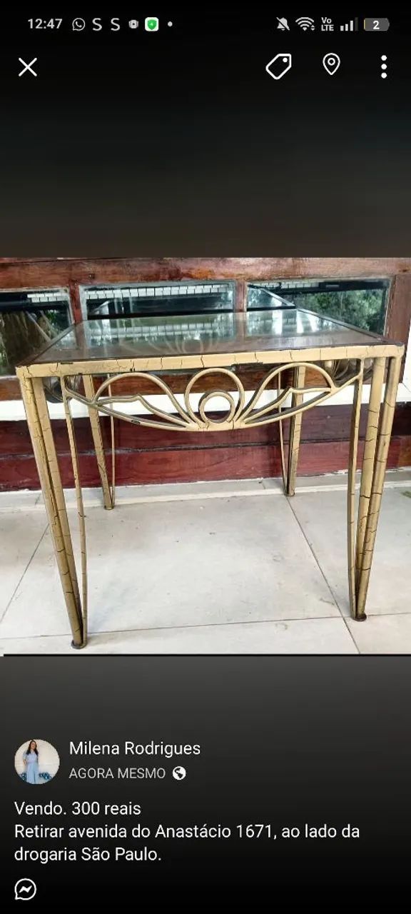 Mesa de decoração 