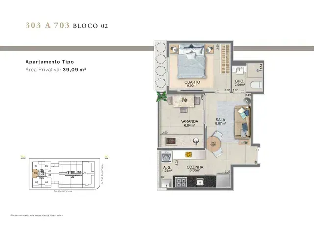 PLANTA 39m²