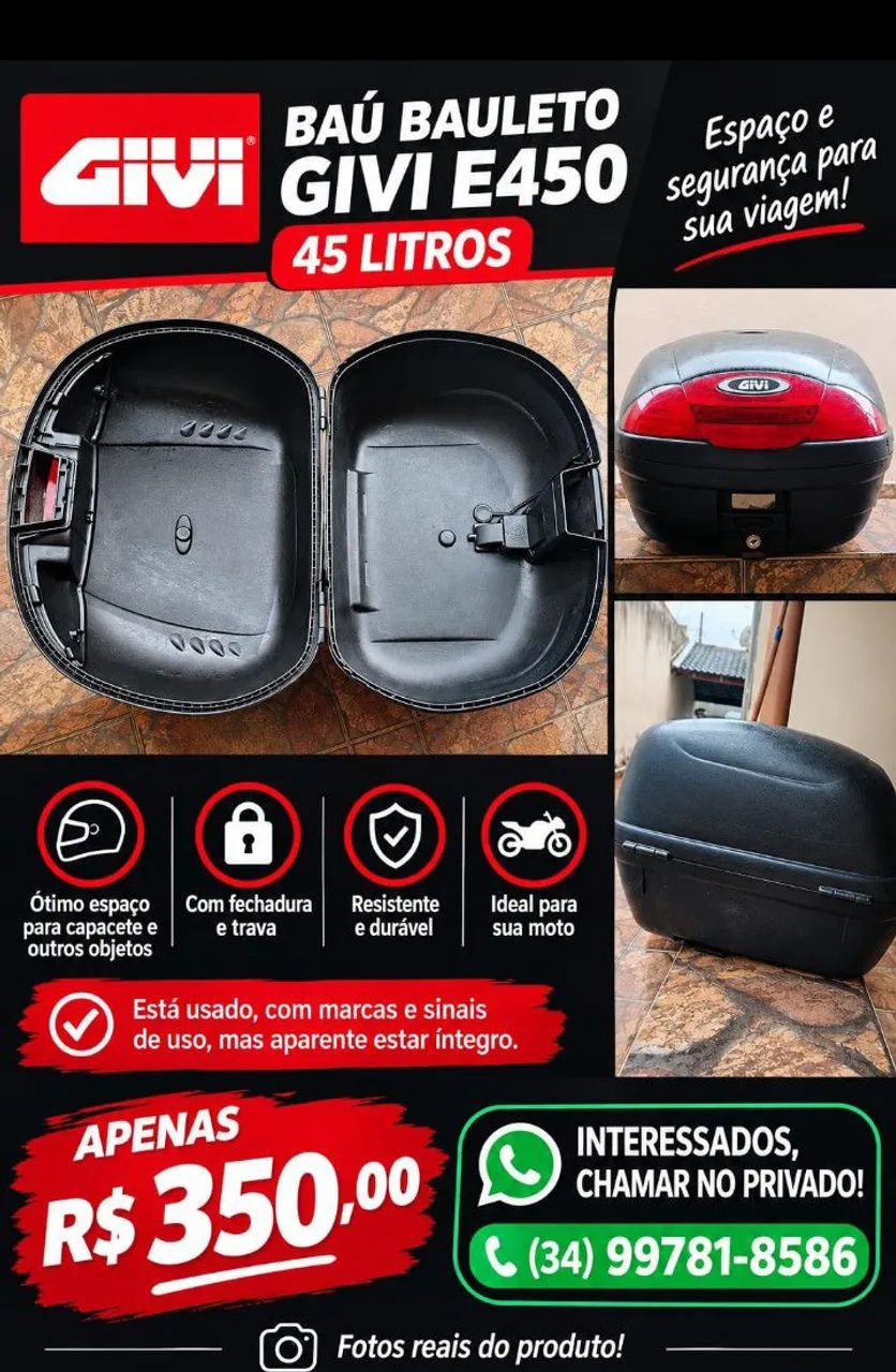 Baú de moto - Foto 2