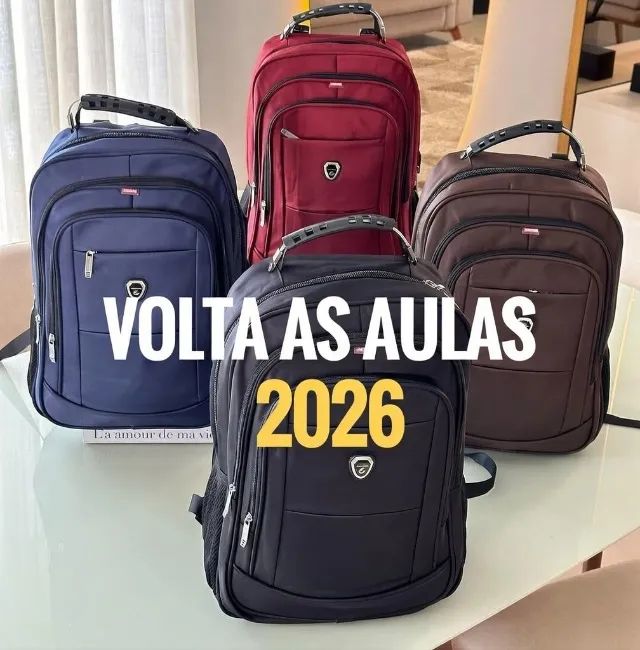  Mochilas Volta as Aulas Faculdade Trabalho Reforçadas Impermeáveis