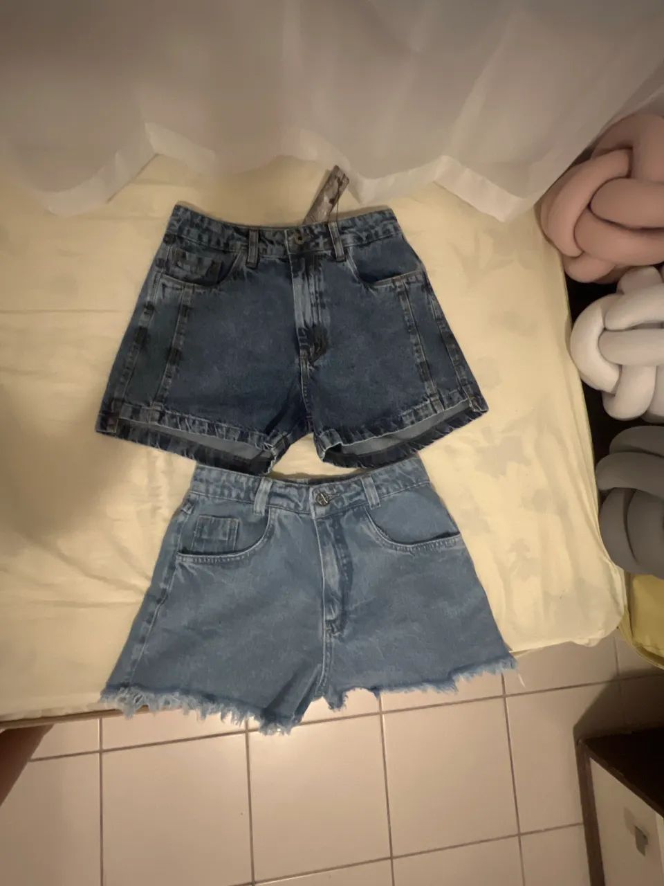 Dois shorts jeans novos n 38