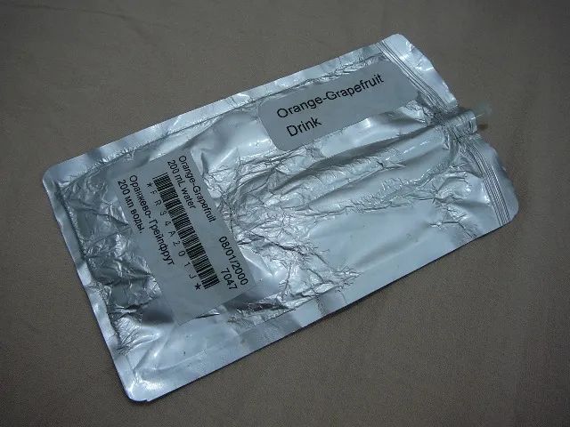 Embalagem comida de astronauta