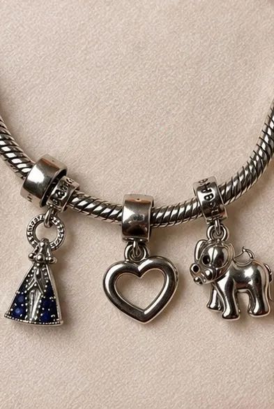 Pandora Vivara com 3 berloques + caixa original! - Foto 4