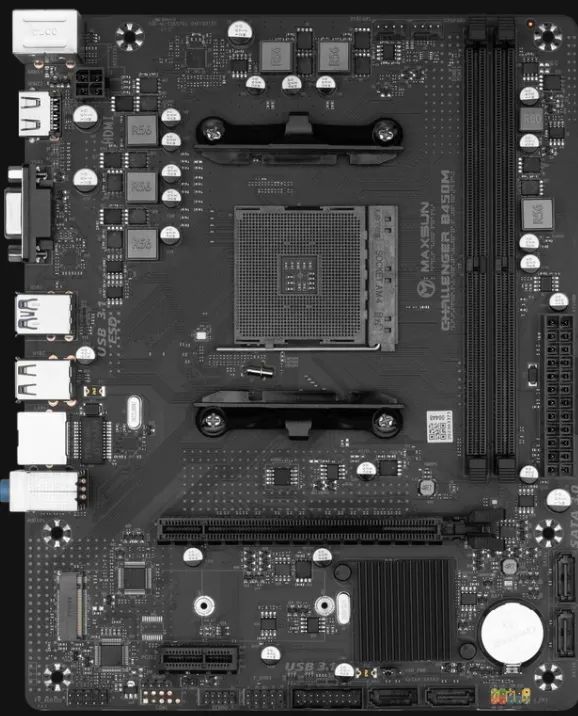 Placa Mae Maxsun Challenger B450M, DDR4, Socket AMD AM4 - Nova. - Foto 5