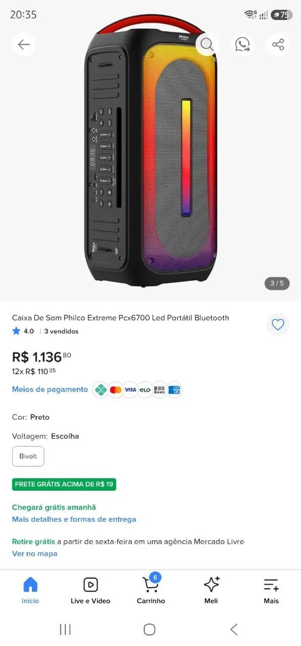 Caixa Som Philco PXC6700  - Foto 4
