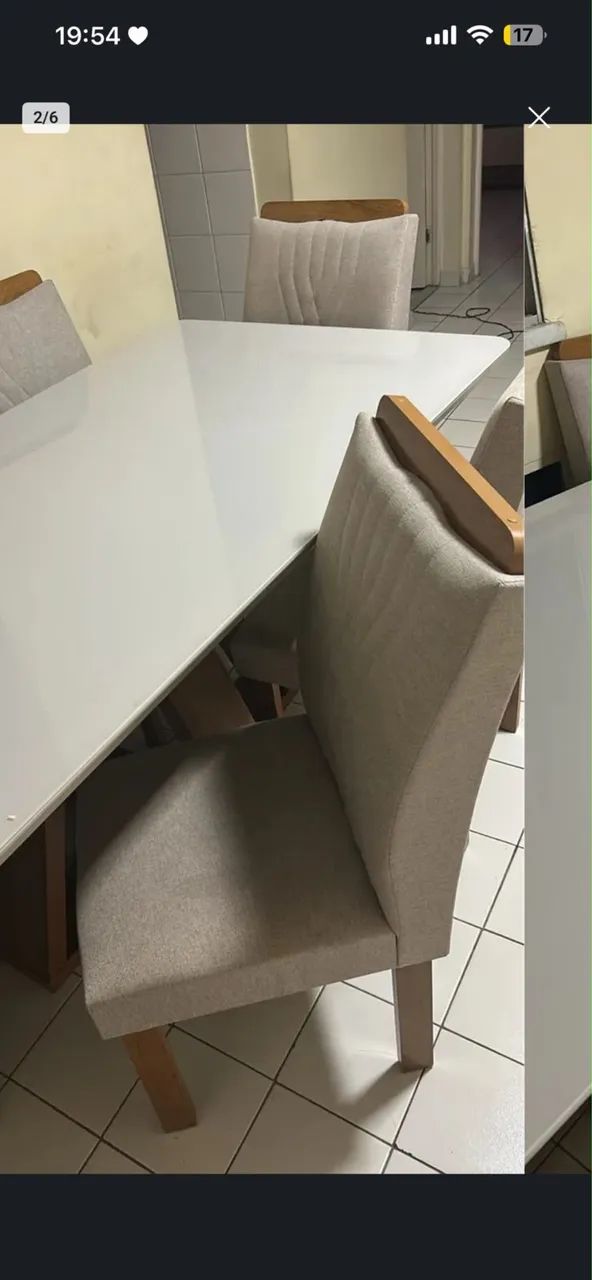 Vendo ou Troco Mesa com Cadeiras - Foto 3