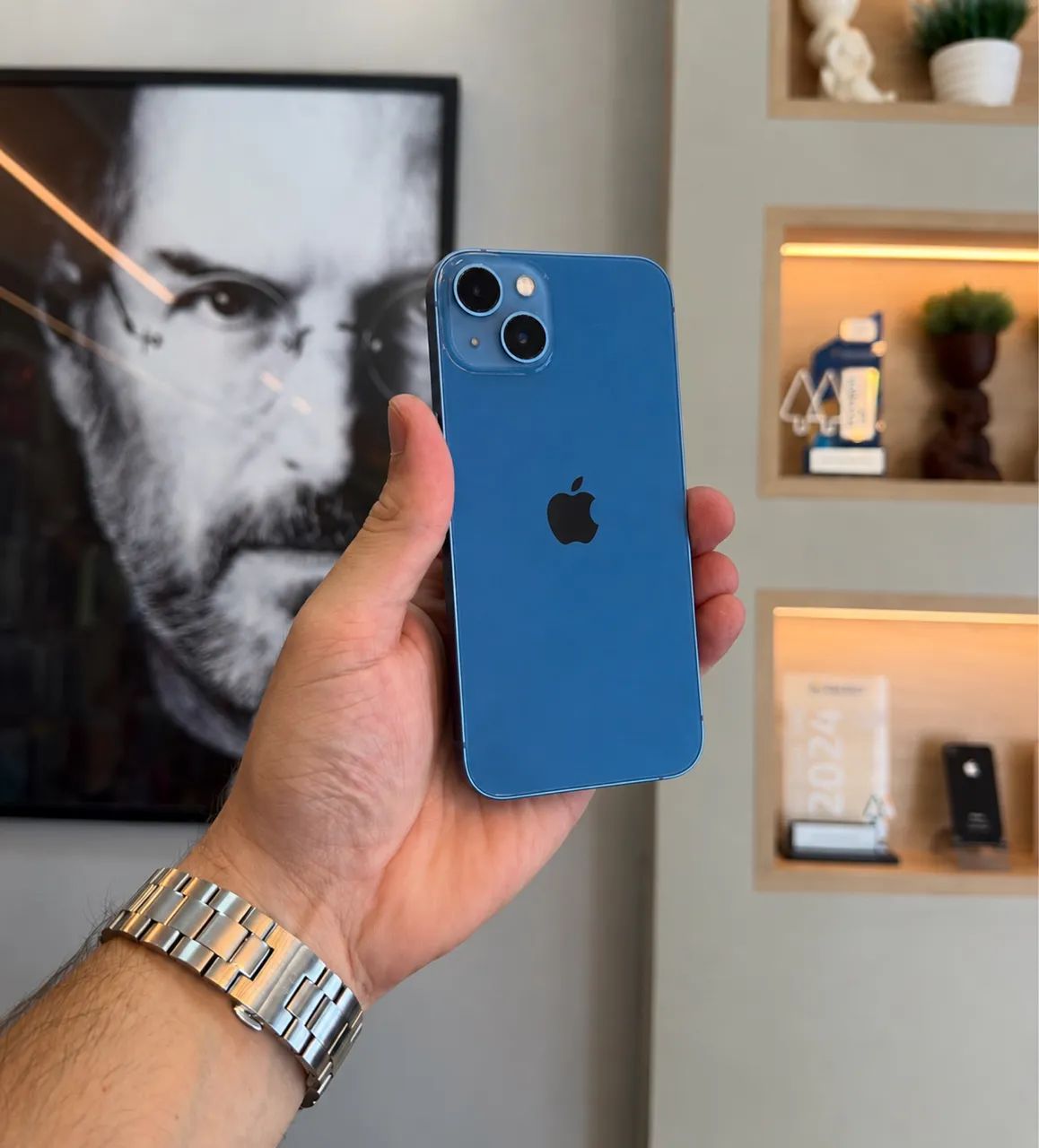 Iphone 13 128gb azul! Acompanha acessórios Aceito cartão