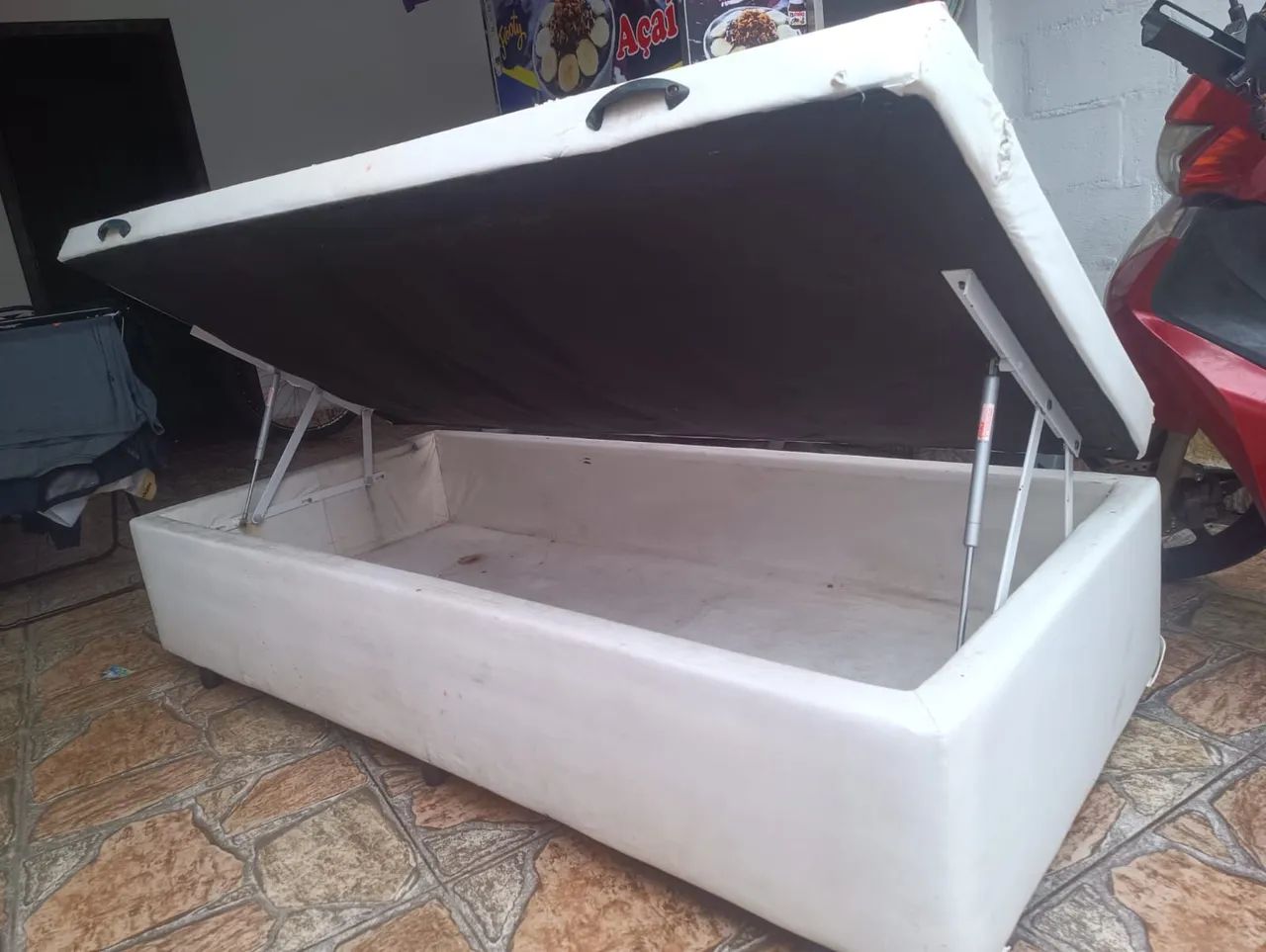 Cama box mais cabeceira