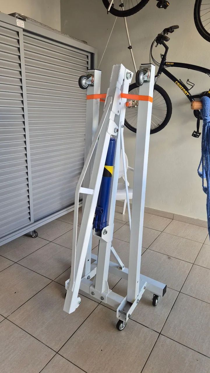 Guincho hidráulico girafa dobrável 8 toneladas