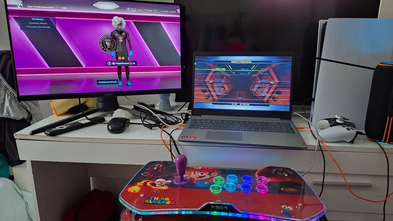 Controle Arcade Stick Fliperama 2nd impact - Foto 3