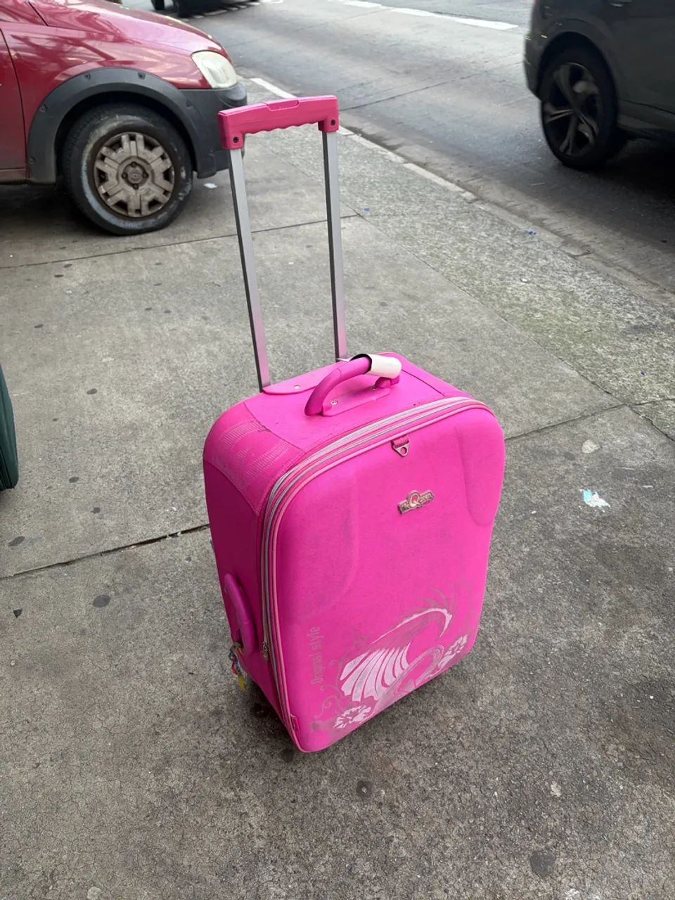 Mala de viagem rosa 20kg - Foto 3