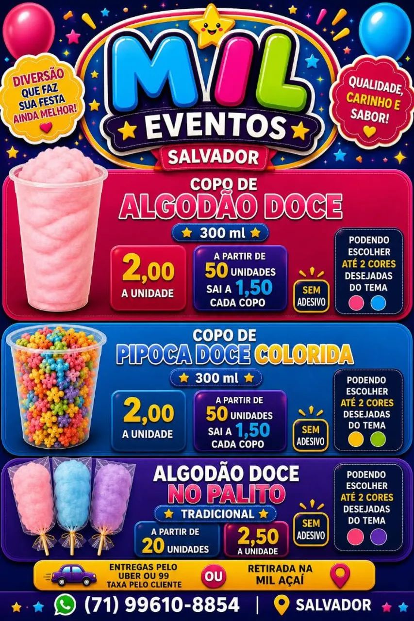 Algodão doce e pipoca - Foto 2