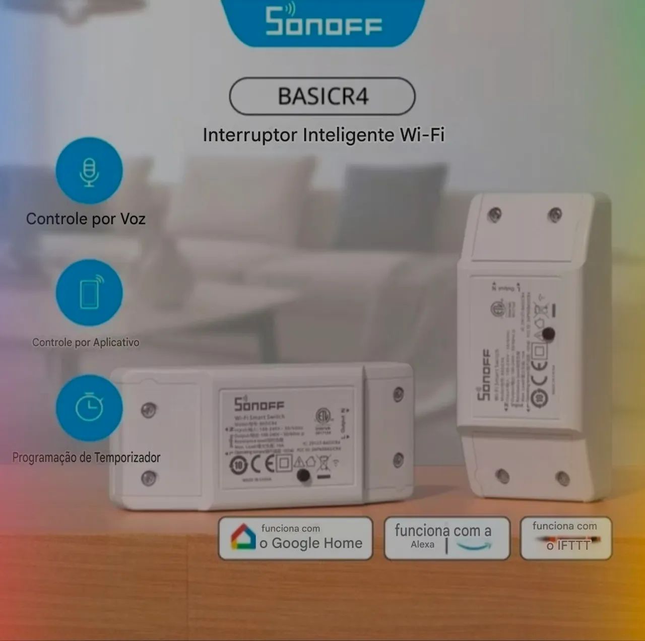 Sonoff basicr4 wi-fi interruptor inteligente