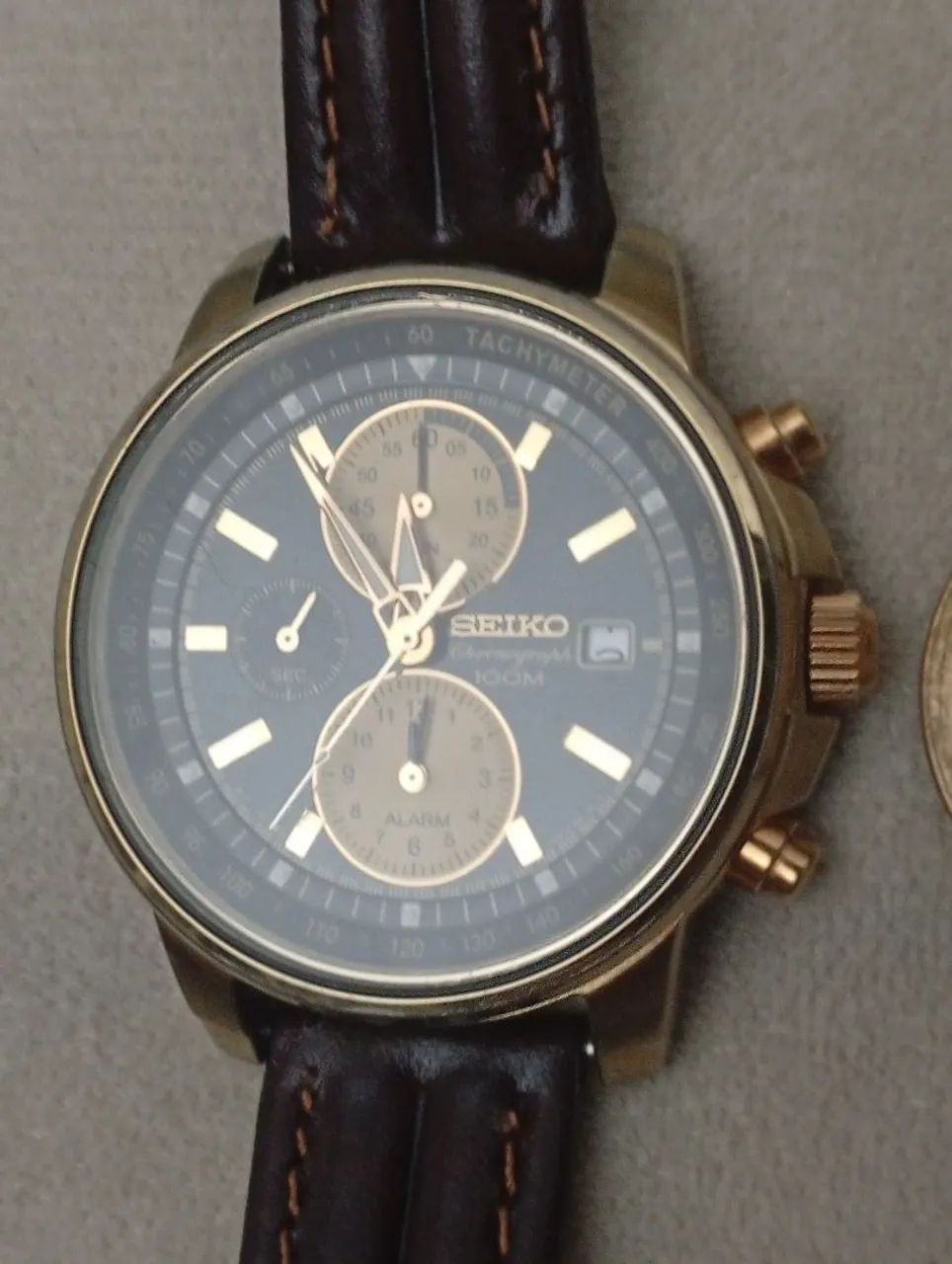 Relógio Seiko cronógrafo, alarme  - Foto 2
