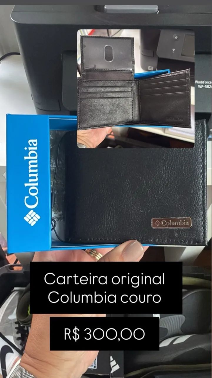 Carteira couro Columbia 