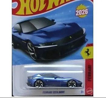 Ferrari 12 Cilindri azul lote M 2026 Hot Wheels - Hobbies e