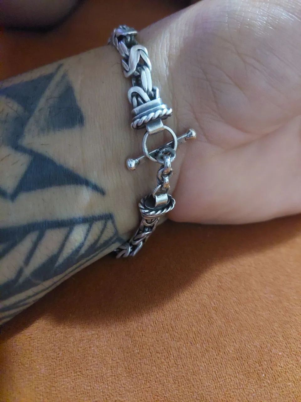 Pulseira de prata peruana 