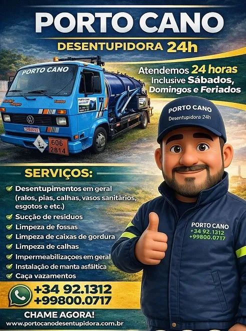 Desentupidora Porto Cano Atendemos  Porto Alegre e Região Metropolitana Orçamento Gratuito