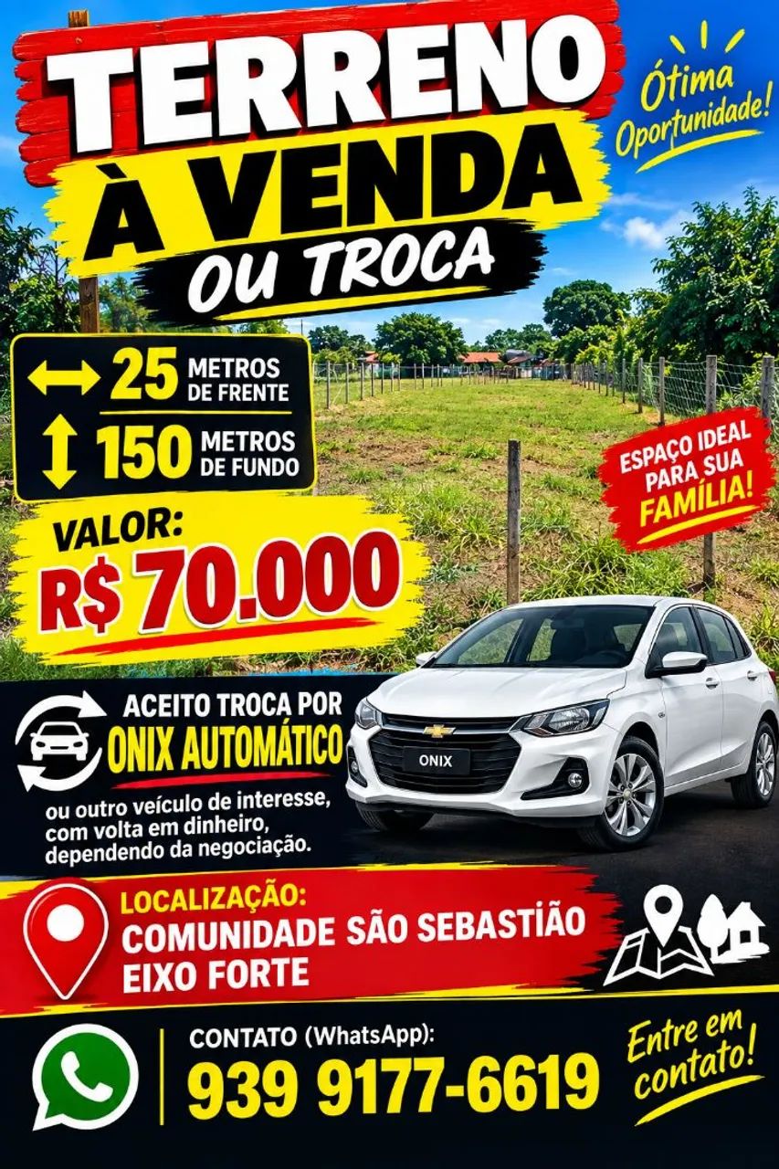 Terreno mas com mato