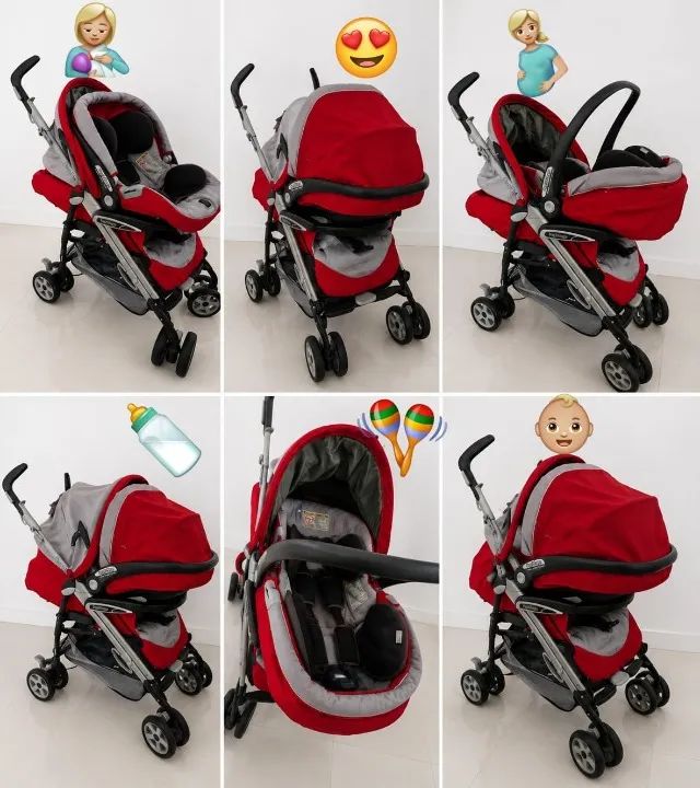 Carrinho de Bebê + Bebê conforto - Foto 2