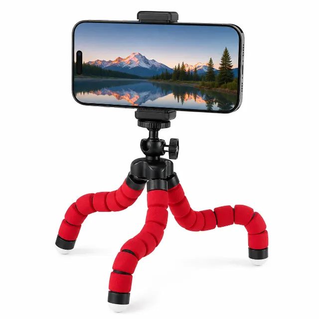 Kit 10 Mini Tripes Flexíveis para Celular e Câmera 360 - Foto 3