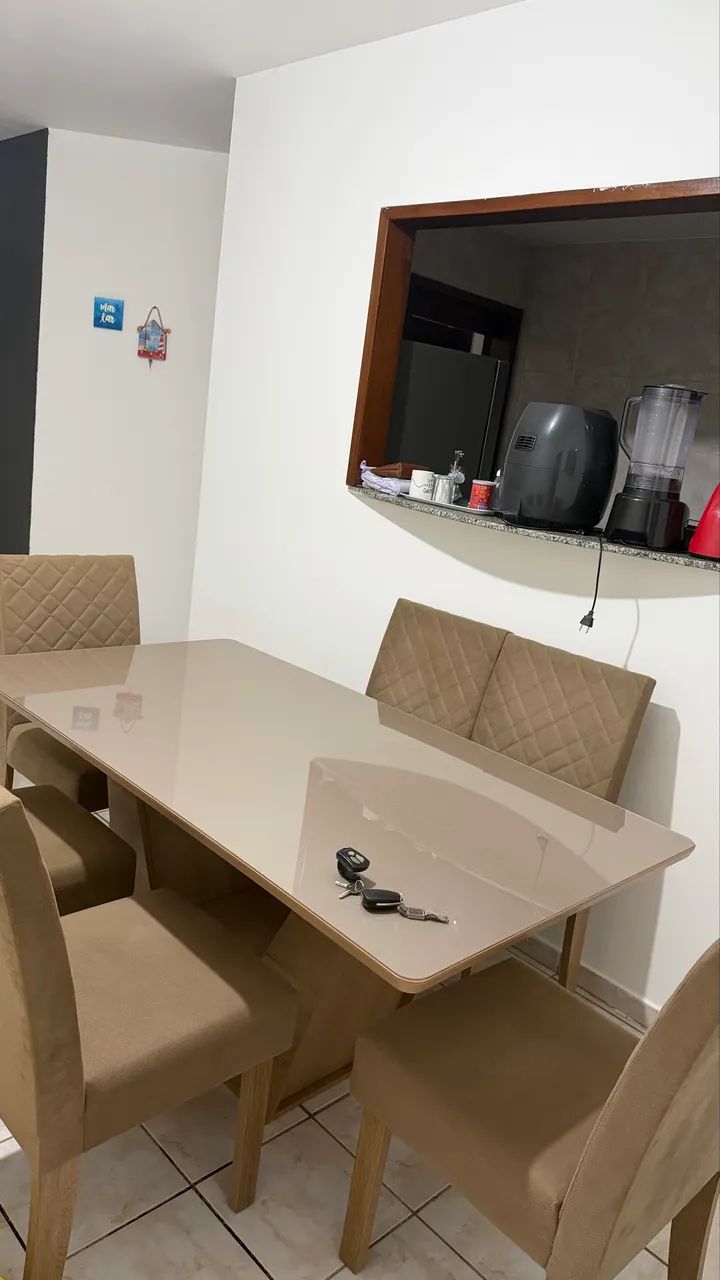 Mesa vidro 5 lugares - Foto 2