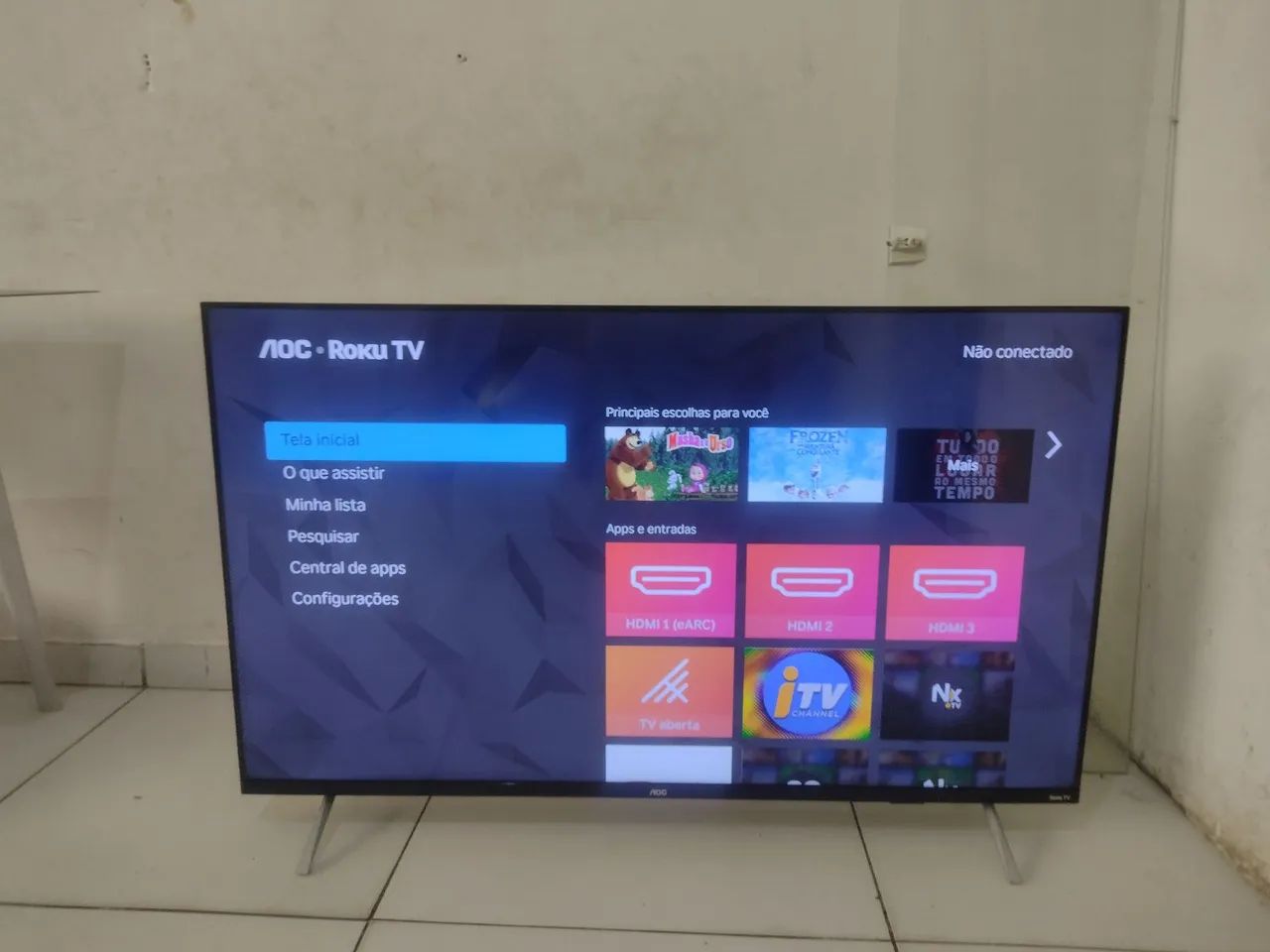 Smart TV AOC 50 polegadas borda infinita - Foto 4