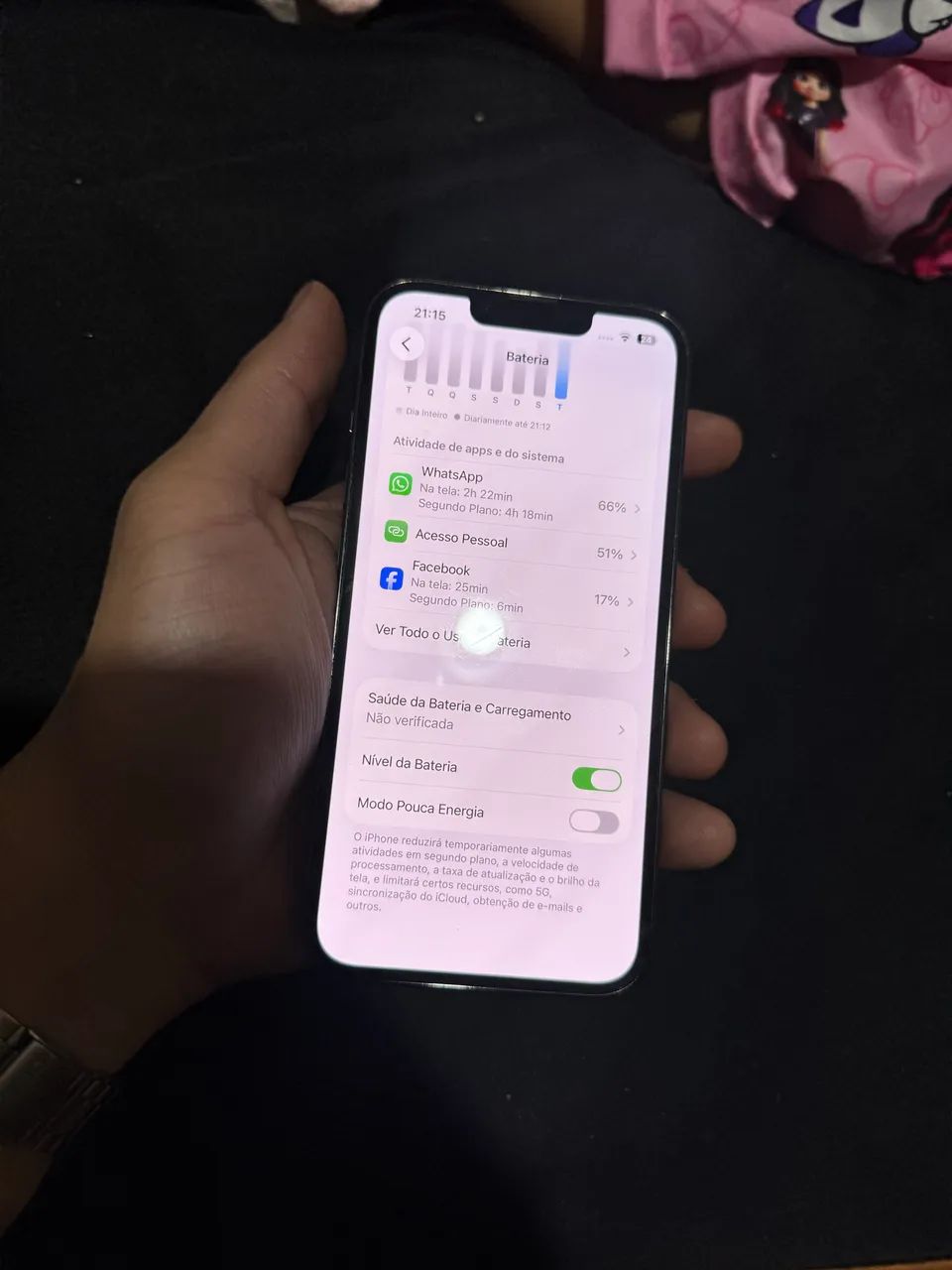 Iphone 13 PRO 256GB Cinza - Foto 3