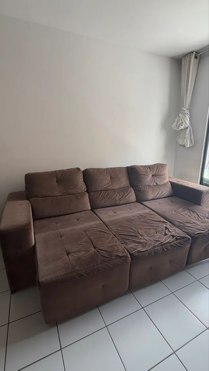 Sofá retrátil 3 lugares  - Foto 3