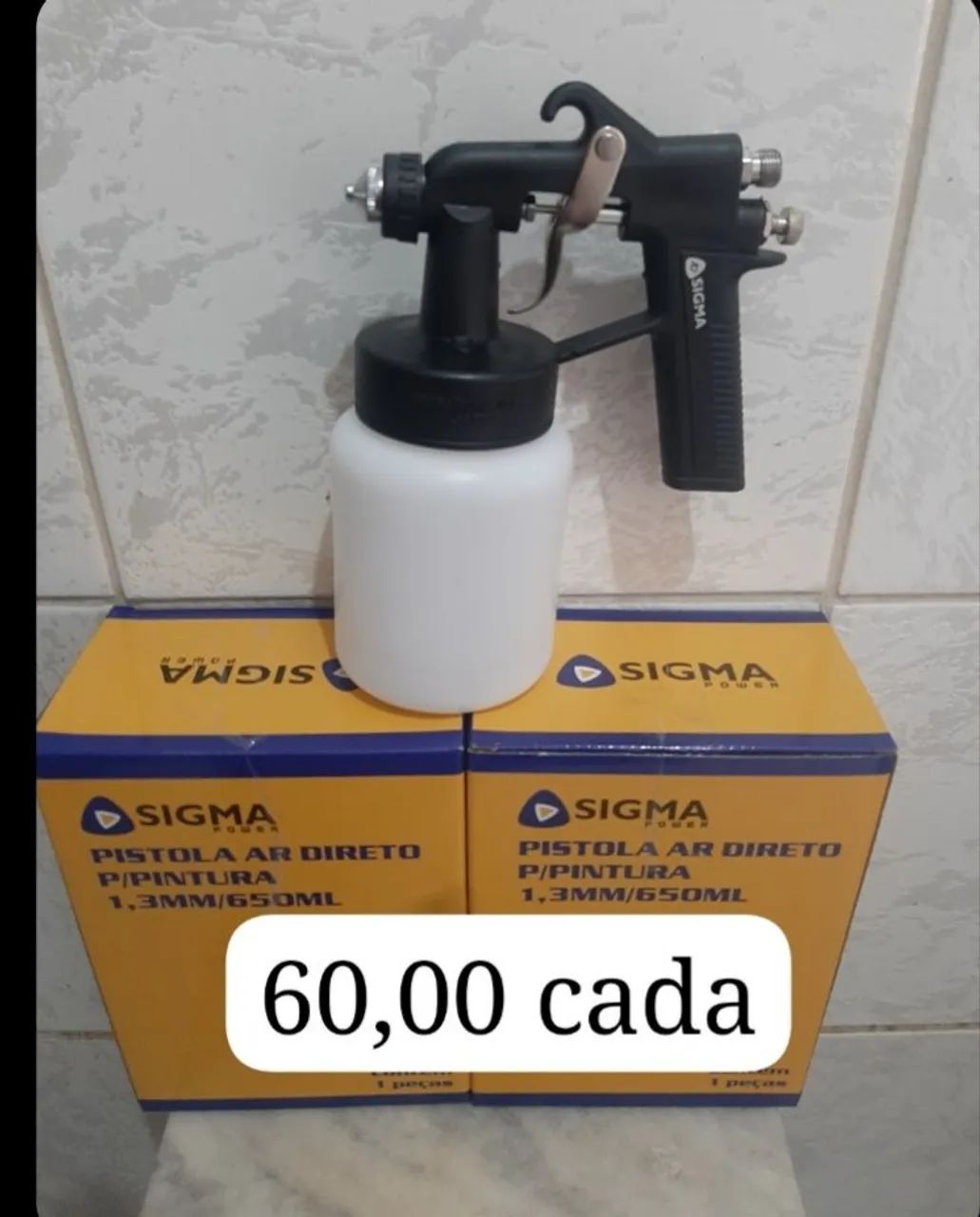 Pistola ar direto 650ml Sigma 