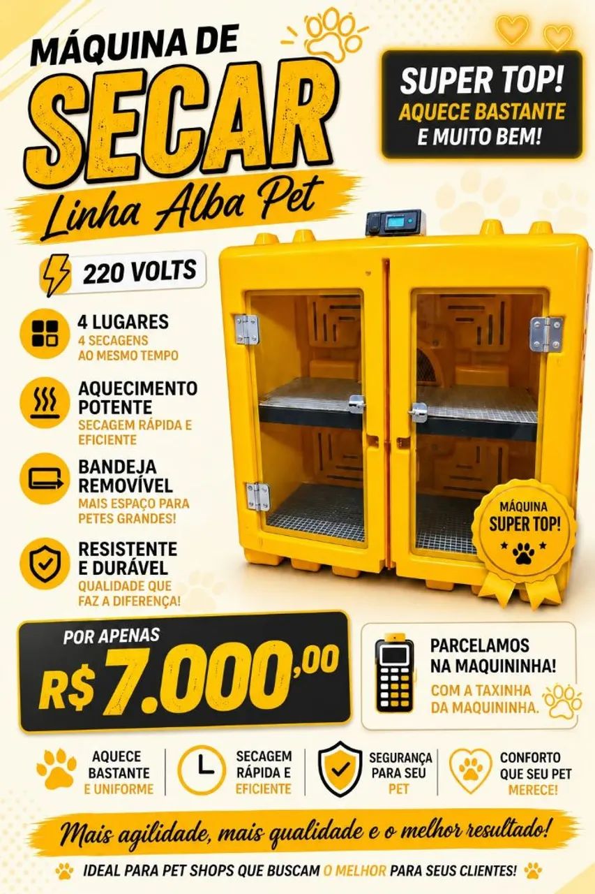 Máquina de secar USADA 220W