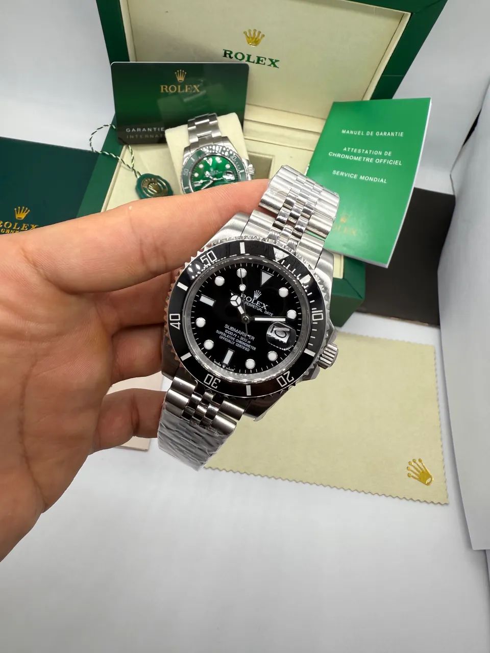 Relógio Rolex Submariner Pulseira Jubilee Automático 