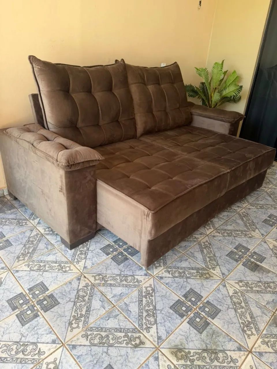 Sofá retrátil e reclinável novo na embalagem  - Foto 3