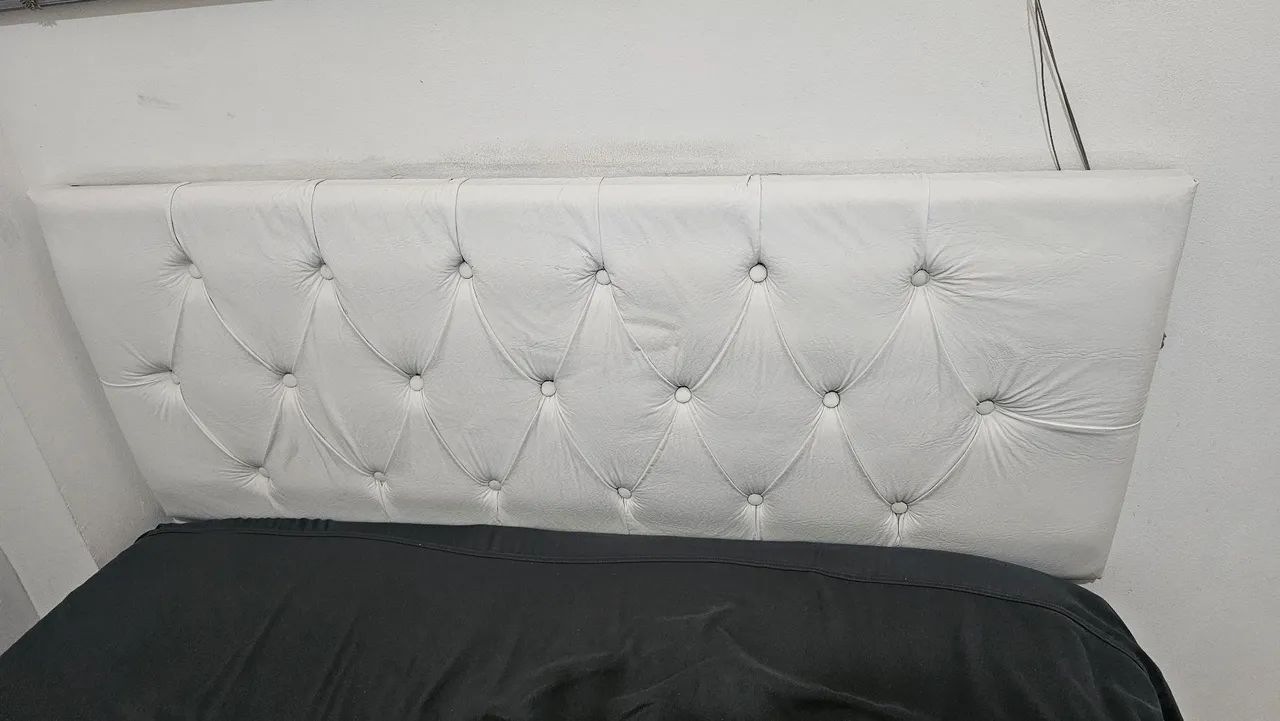 Cabeceira Casal de Courino Branco - Foto 2